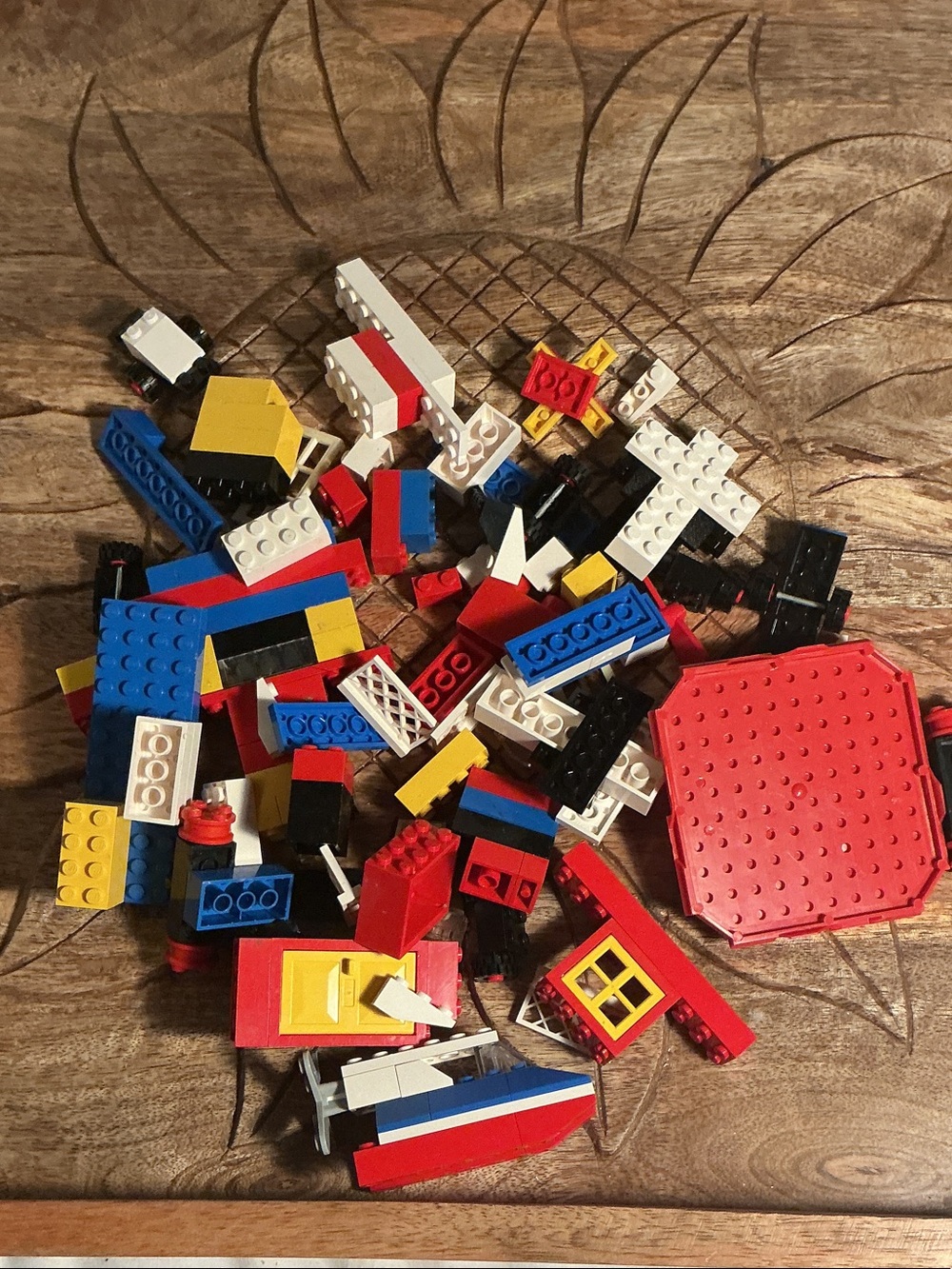 Vintage 80’s Mixed Kids Building Legos Set with McDonald’s instruction sheet